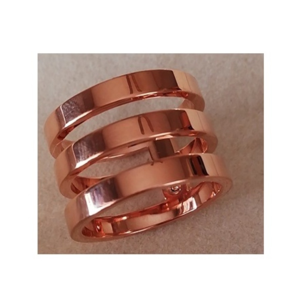 ★New Michael Kors Rose Gold LOGO Ring Size 7★ - Picture 3 of 6